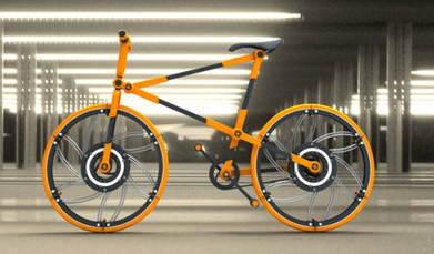 Novinka & akce-Collapsible Bicycle: skládací kolo se skládacími koly